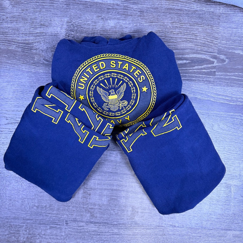 VTG Soffe US Navy Hoodie and 2 Sweatpants Set‎ Small Military PT Gear USA Made